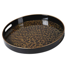 Load image into Gallery viewer, Round Leopard Tray
