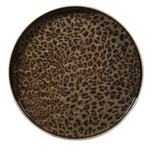 Load image into Gallery viewer, Round Leopard Tray
