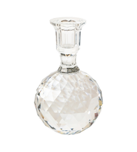 Load image into Gallery viewer, Engraved Crystal Candle Holder
