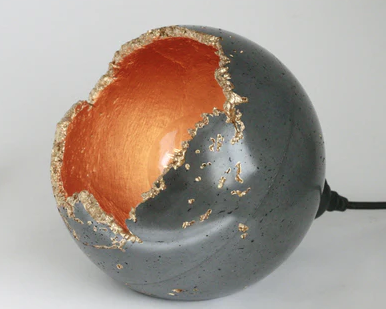 Concrete Orb Light